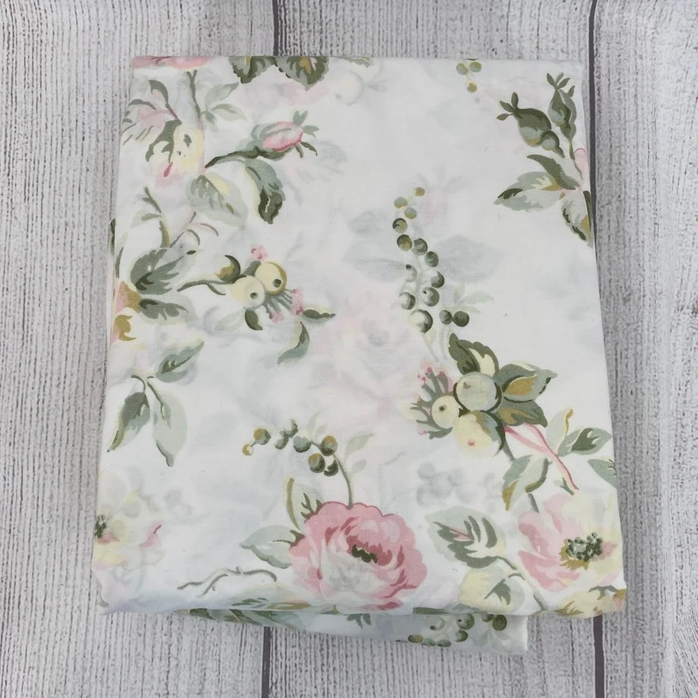 Cath Kidston Floral Duvet Cover King Garden Rose Pastel Cottagecore Shabby Chic